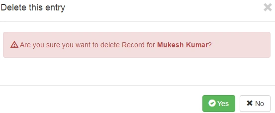 Delete Employee