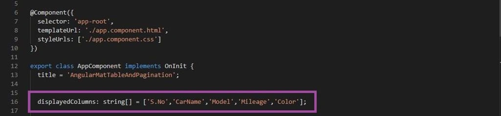 AngularMatTable And Angular Pagination
