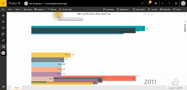 Animated Bar Chart In Power BI
