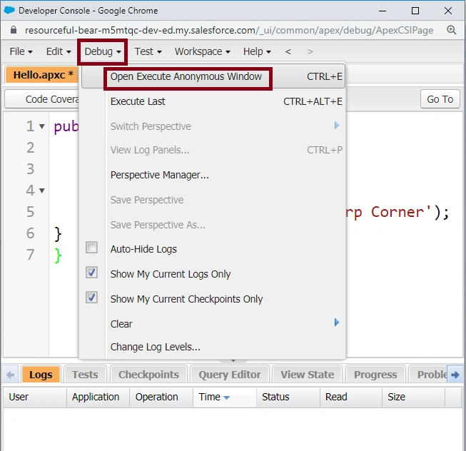 Apex Introdction In SalesForce