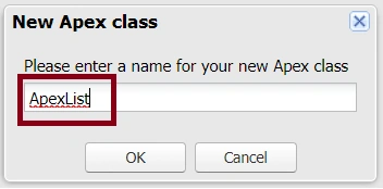 Apex List In SalesForce