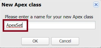Apex Set In SalesForce