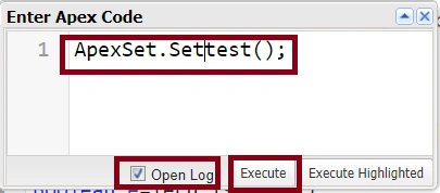 Apex Set In SalesForce