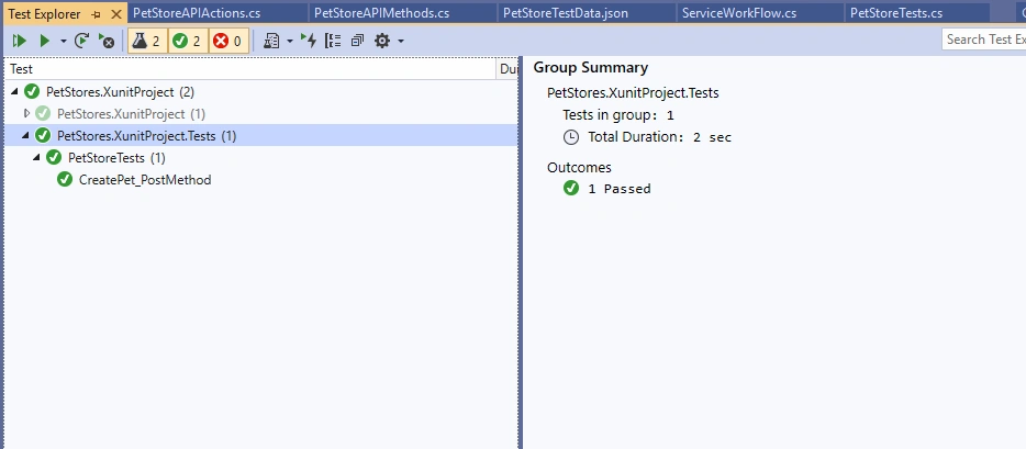 API - Automation Using Xunit