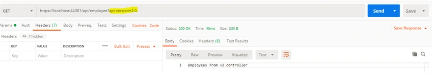 Query String-Based Versioning