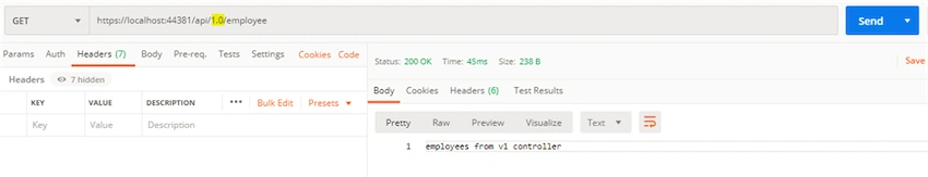 URL based Versioning