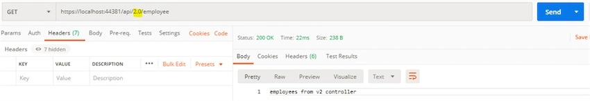 URL based Versioning