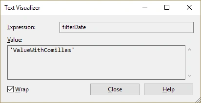 Filter date