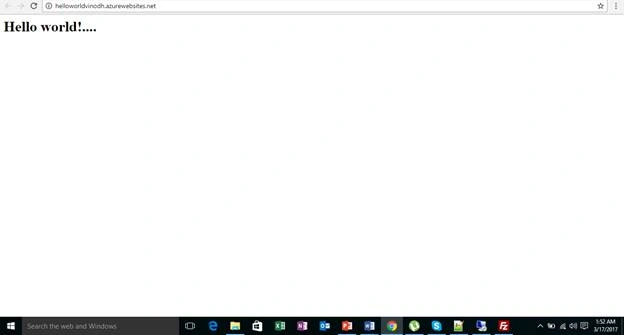 Azure web app