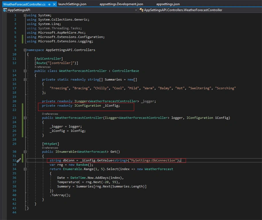 App Settings File According To Environment Variable .Net Core API