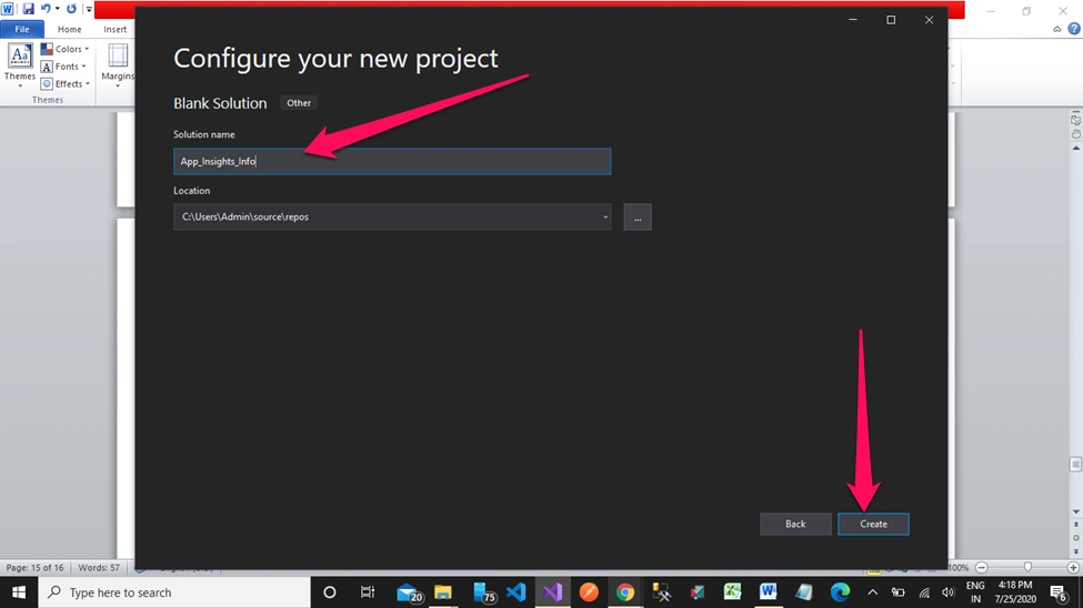 Application Insights in MVC Core + Web API Core + Entity Framework Core