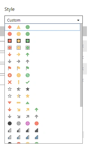 Apply Conditional Formatting For A Text Column Using Icons In Power BI