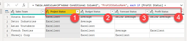 Apply Conditional Formatting For A Text Column Using Icons In Power BI