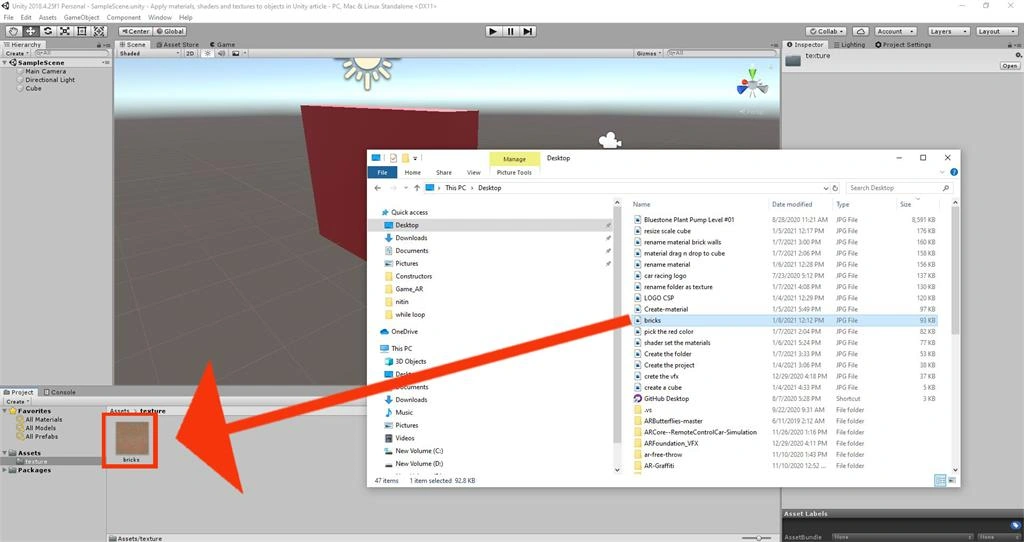 Apply Materials, Shaders And Textures To Objects In Unity
