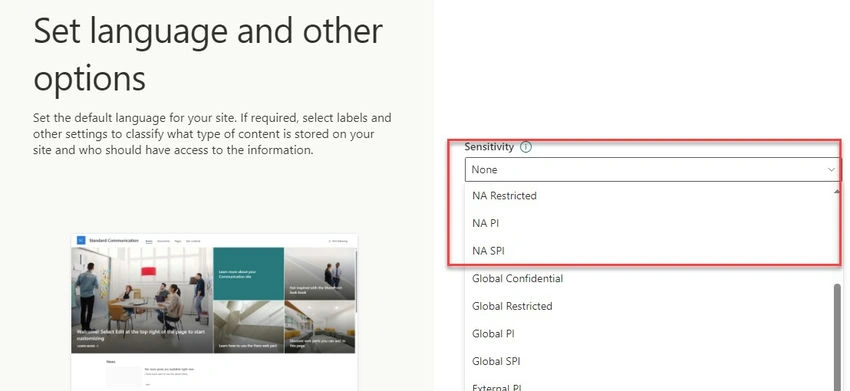 SharePoint Admin Center