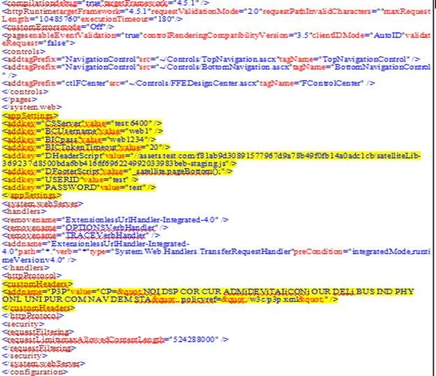 config file