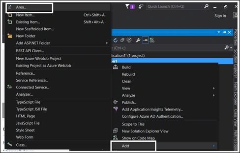 Areas in ASP.NET Core