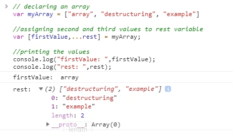 Array Destructuring In JavaScript