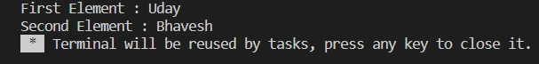String Array Element Access