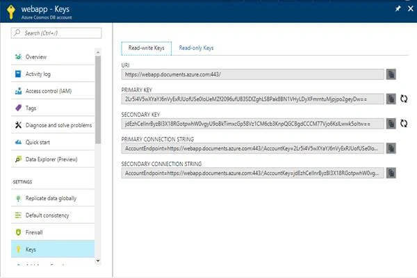Azure CosmoDB