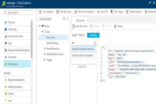 Azure CosmoDB