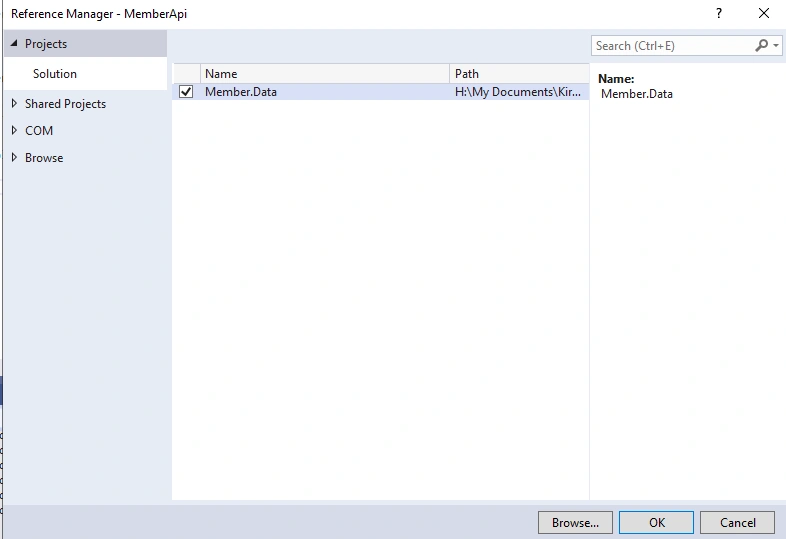 member data