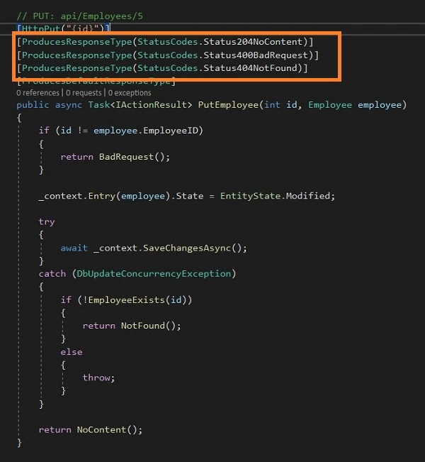 ASP.NET Core API Analyzer