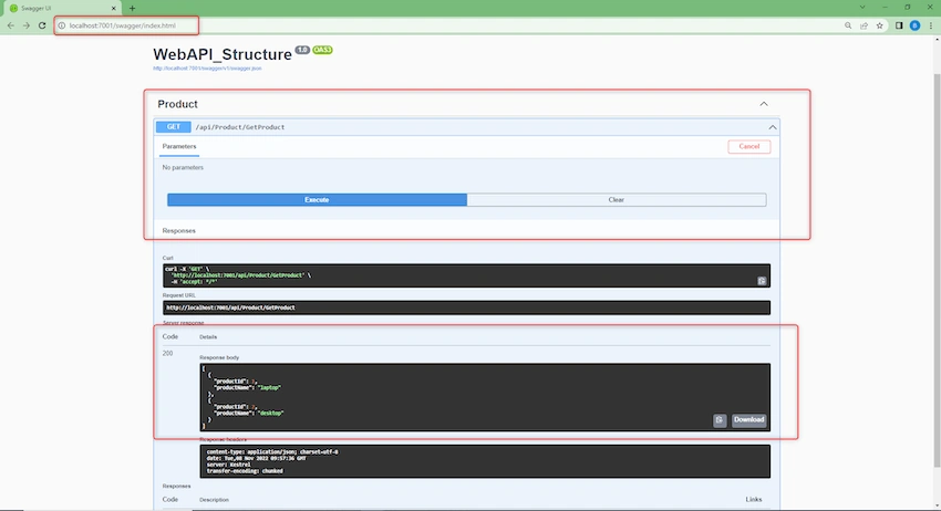 ASP.NET Core Api Clean Architecture With JWT authentication and Swagger