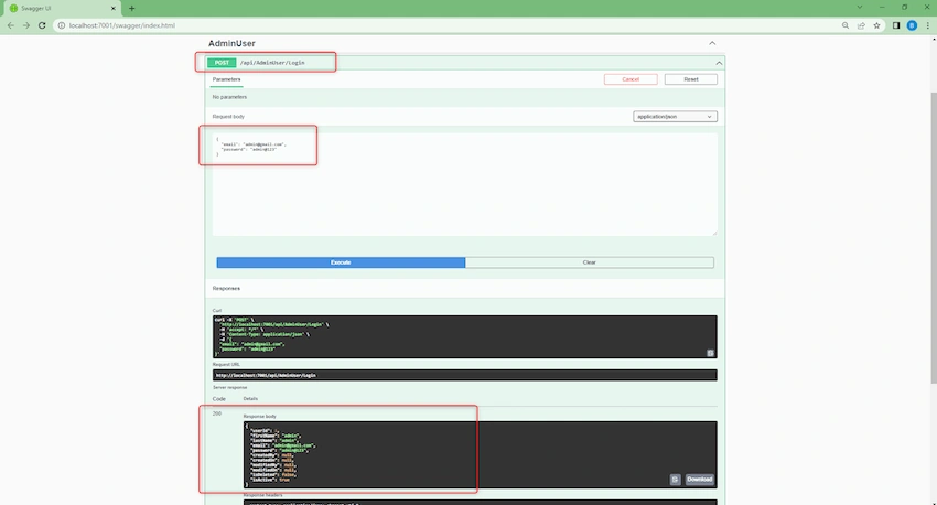 ASP.NET Core Api Clean Architecture With JWT authentication and Swagger