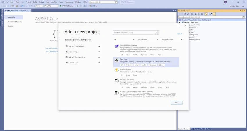 ASP.NET Core Api Clean Architecture With JWT authentication and Swagger