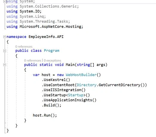ASP.Net Core 