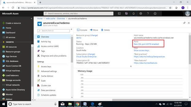 ASP.NET Core Application - Implementing Azure Redis Cache