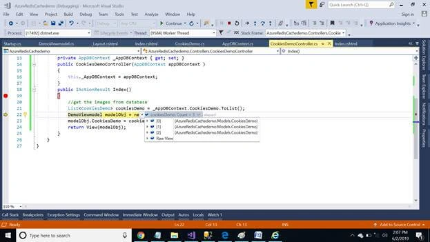 ASP.NET Core Application - Implementing Azure Redis Cache