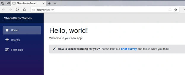ASP.NET Core Blazor simple game development using .Net core 3.0 preview,Web API and Visual Studio 2019