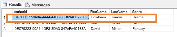 ASP.NET Core CRUD API's Using Entity Framework