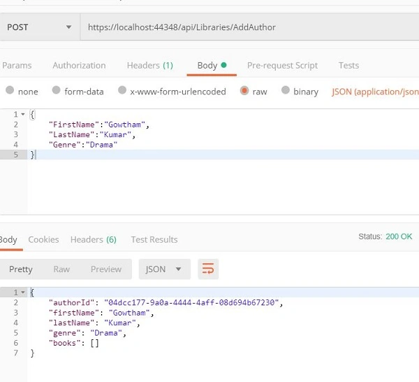 ASP.NET Core CRUD API's Using Entity Framework