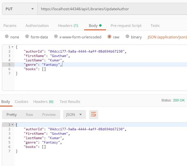 ASP.NET Core CRUD API's Using Entity Framework