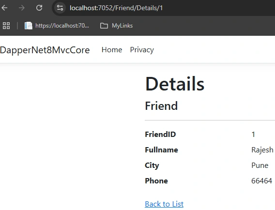 DETAILS PAGE