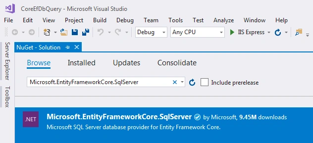 ASP.NET Core - Entity Framework Query Through Database