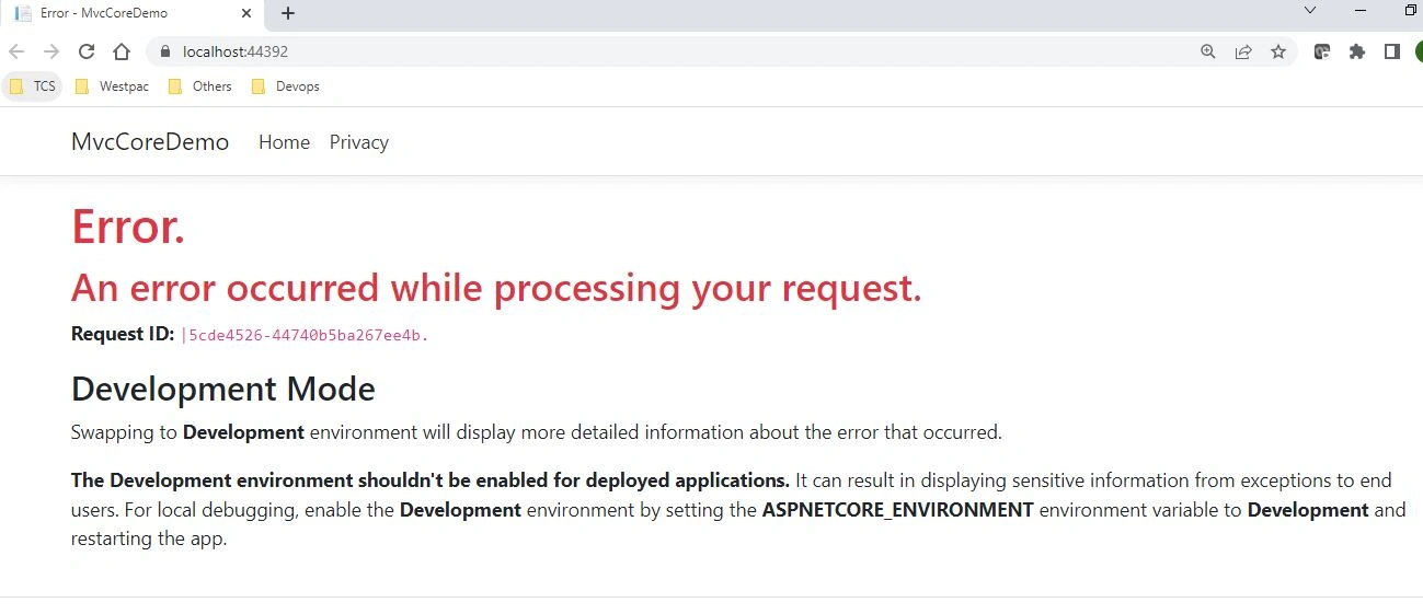 Custom Exception Handler - ASP.Net Core