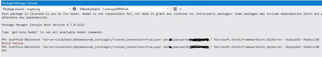 SQL server connection string configuration