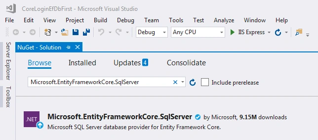 Manage NuGet Packages
