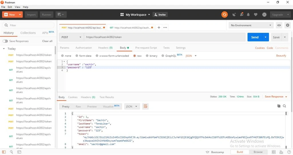 ASP.NET Core Token Authentication And Authorization Using JWT