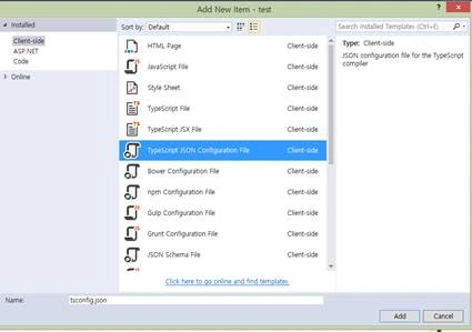 TypeScript JSON file