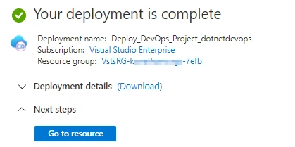 Deployment Complete