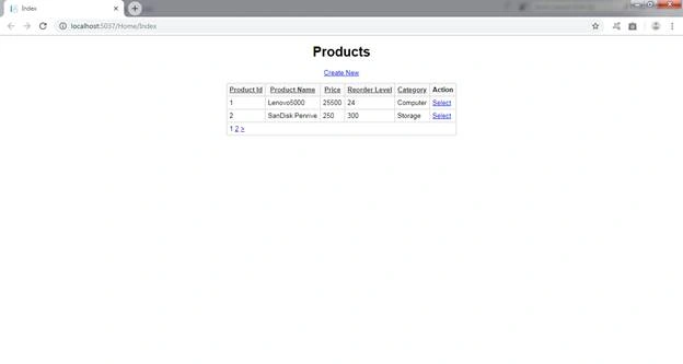 ASP.NET MVC 5 Webgrid Displaying Data From Two Tables (Models) With Pagination With Entity Framework Database First Method