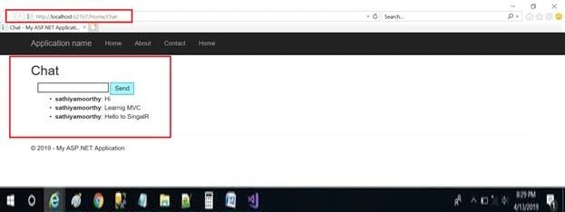 Chat menu