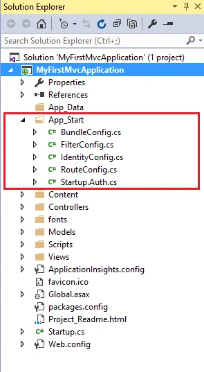 ASP.NET MVC Folder And File Structure