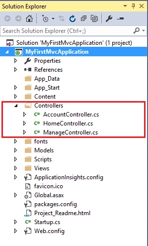 ASP.NET MVC Folder And File Structure