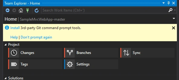 ASP.NET MVC Project Integration With Github